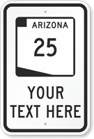 Custom Arizona Highway Sign