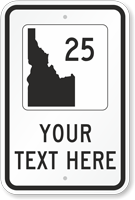 Custom Idaho Highway Sign