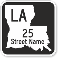 Custom Louisiana Highway Sign
