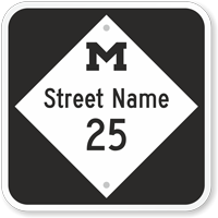 Custom Michigan Highway Sign