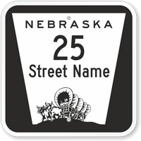 Custom Nebraska Highway Sign