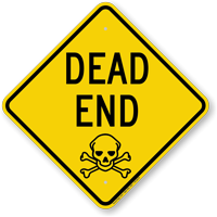 Dead End Diamond-shaped Traffic Sign