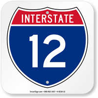 Interstate 12 (I-12)Sign