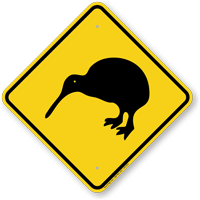 Kiwi Xing Road Sign