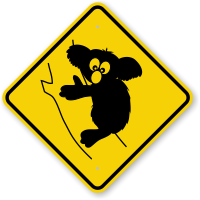 Koala Animal crossing Sign