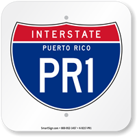 Puerto Rico Interstate PR-1 Sign