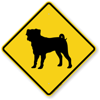 Pug Symbol Guard Dog Sign