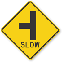 Side Road T-Junction Symbol Sign