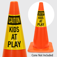 Caution Kids At Play Cone Collar