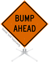 Bump Ahead Roll-Up Sign