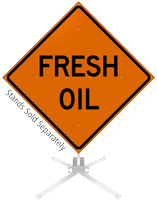 Fresh Oil Roll-Up Sign