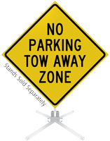 No Parking Tow Away Zone Roll-Up Sign