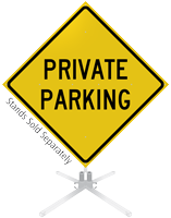 Private Parking Roll-Up Sign