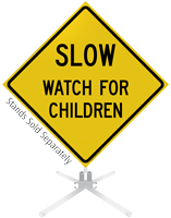 Watch For Children Roll-Up Sign