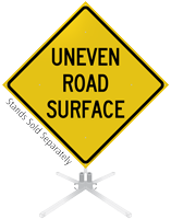 Uneven Road Surface Roll-Up Sign