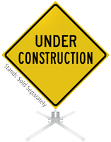 Under Construction Road Roll-Up Sign