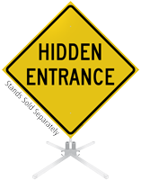 Hidden Entrance Roll-Up Sign