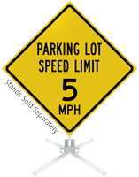 5mph Traffic & Car Park Sign Speed Limit self-adhesive vinyl sticker 20x30cm 