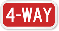 4-Way Regulatory Sign