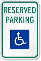 ADA Reserved Parking (Symbol) Sign