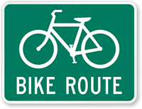 Bicycle Symbol - Bike Route Sign