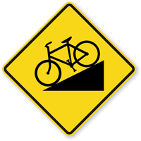 Hill (Symbol) - Road Warning Sign