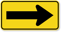 One Direction (Large Right Arrow Symbol) Sign
