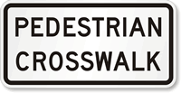 Pedestrian Crosswalk Road Traffic Sign