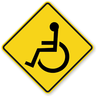 Wheelchair Symbol - Traffic Sign