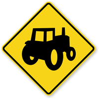 Tractor Symbol - Traffic Sign