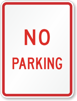 No Parking (Symbol) Road Traffic Sign