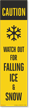 FlexPost Caution Falling Ice Decal
