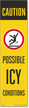 FlexPost Caution Possible Icy Conditions Decal