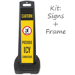 LotBoss "CAUTION Possible Icy Conditions" Portable Kit