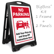 No Parking BigBoss Portable Custom Sidewalk Sign