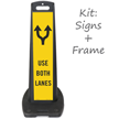 Use Both Lanes with Divering Arrows Portable Kit