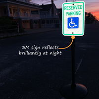 Handicapped parking sign