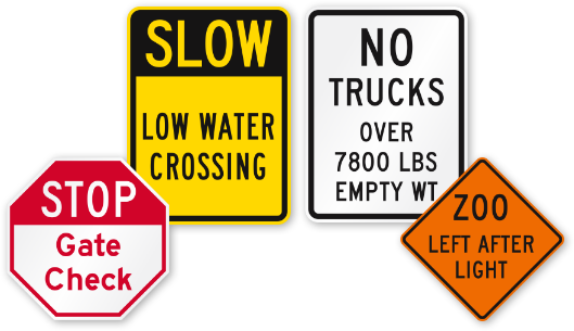 Custom MUTCD Road Traffic Signs
