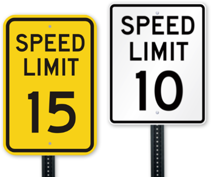Official Speed Limit Signs